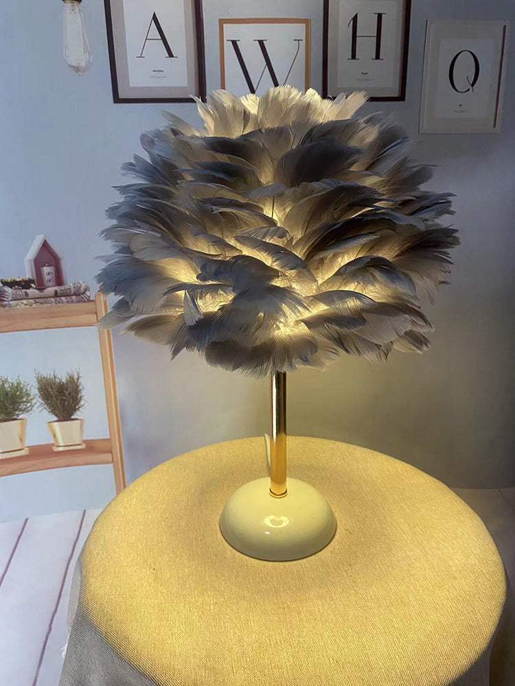 Feather Table Lamp