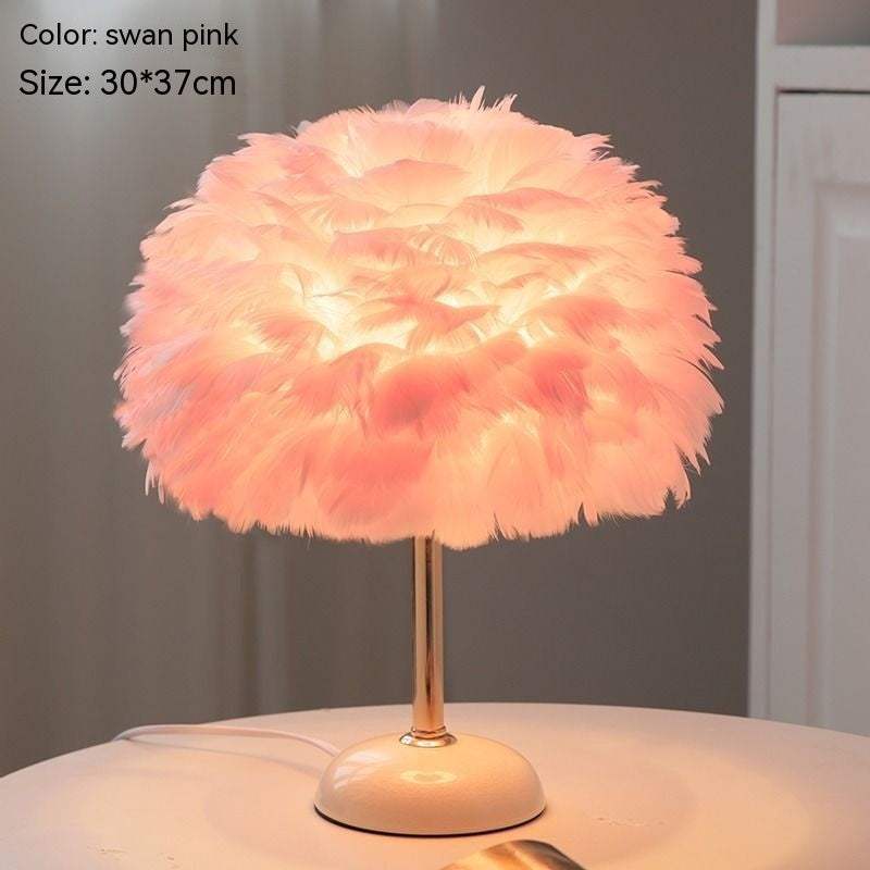 Feather Table Lamp
