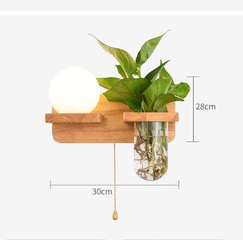 Green Plant Solid Wood