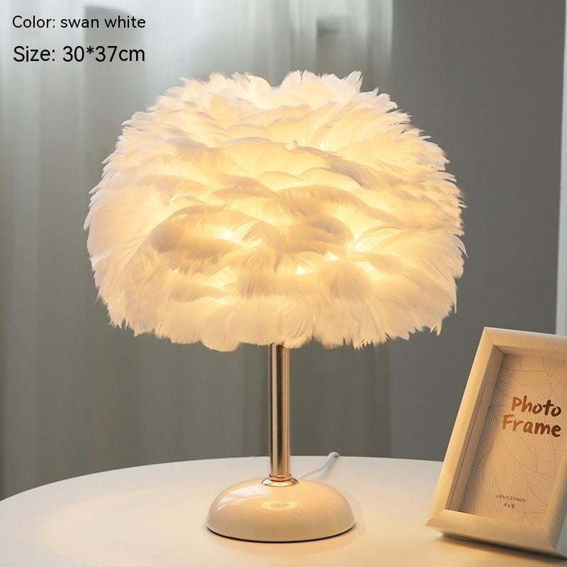 Feather Table Lamp