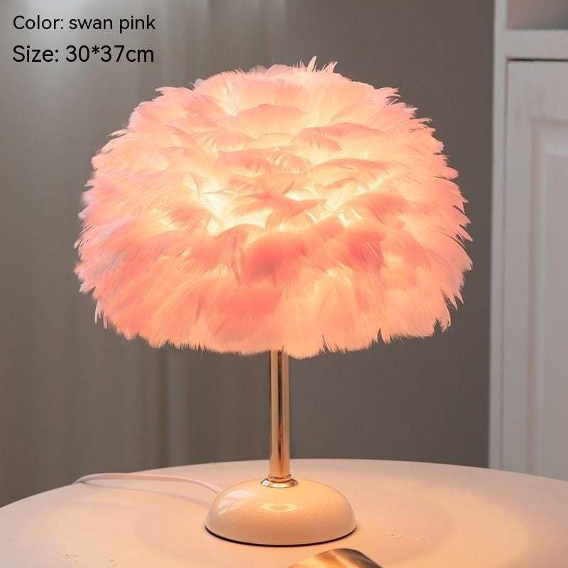 Feather Table Lamp